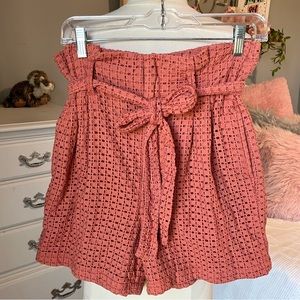 A New Day Shorts Paper bag High Waist Womens 8